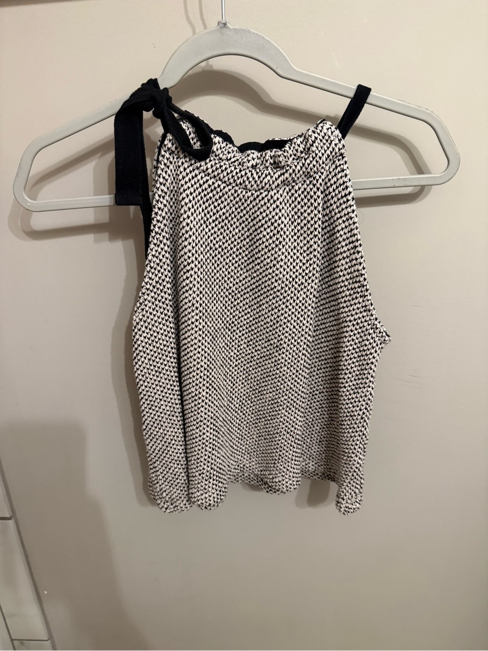 Madewell Texture & Thread Tie-Neck Halter Top